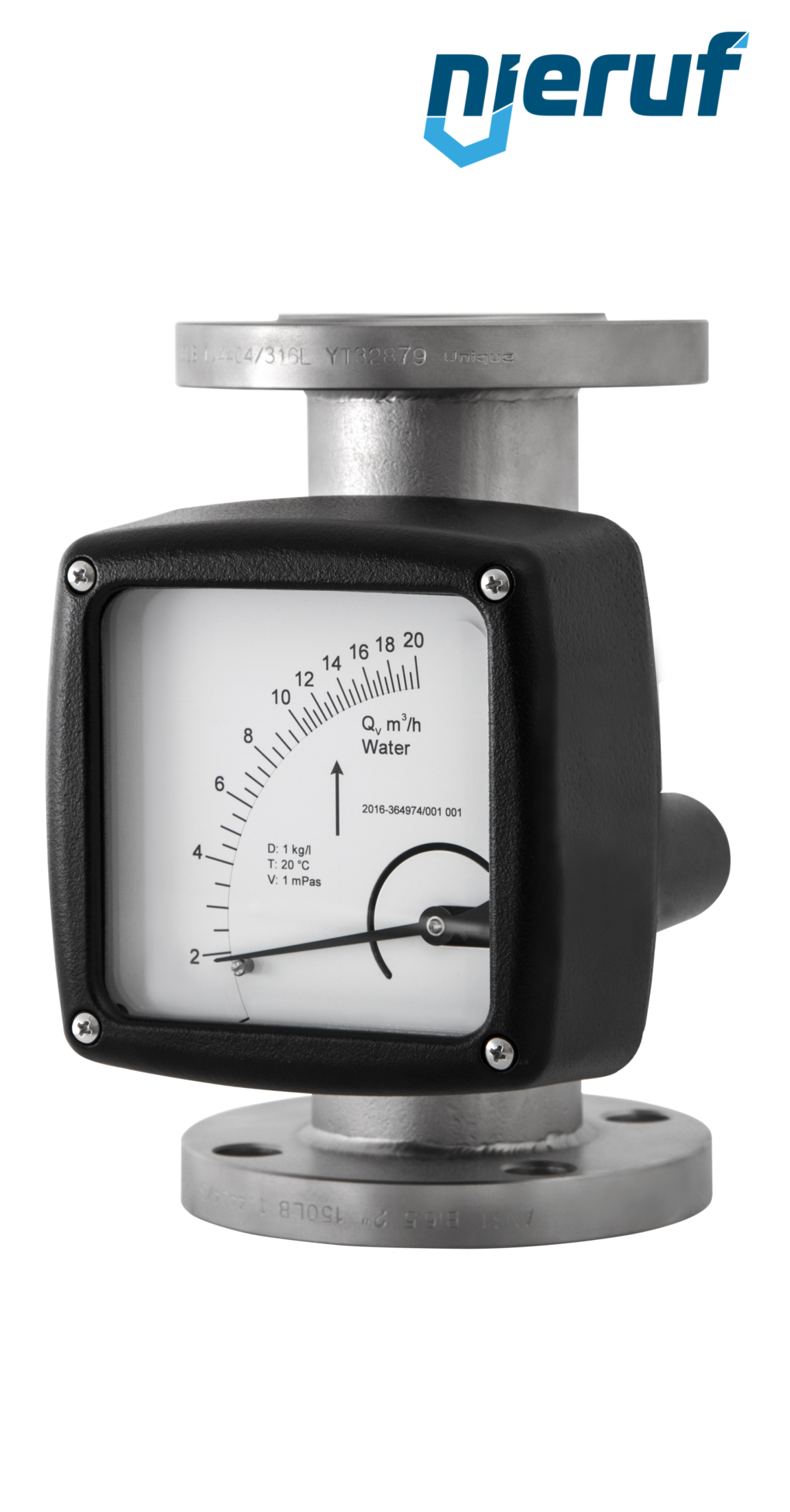 débitmètre entièrement en métal DN150-raccordement 110,0 - 1100,0 m3/h tuyau DN100 air