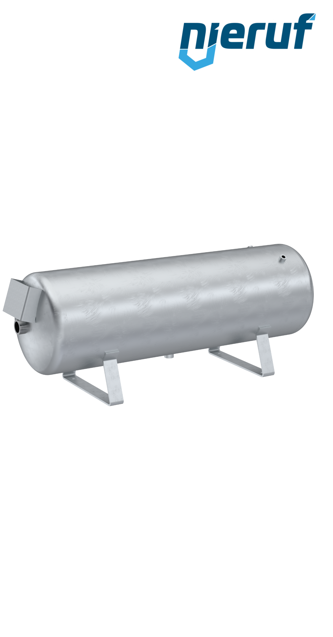 Réservoir sous pression allongé BE01 90 litres, 0-11 bar, acier galvanisé