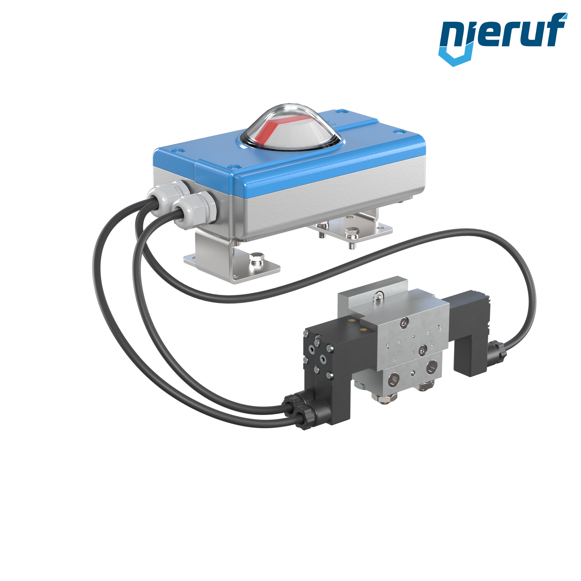 Régulateur de position PS01 pour actionneurs pneumatiques double effet avec fonction de sécurité volumes d'air jusqu'à 5 l