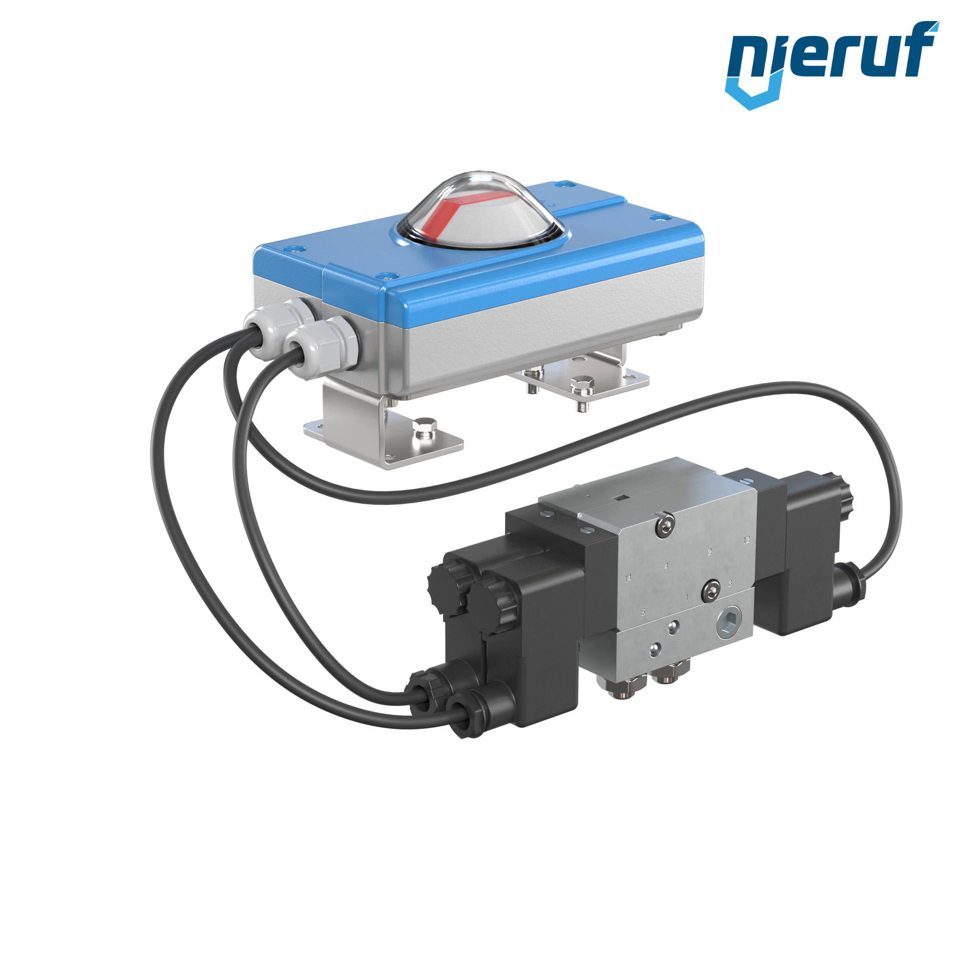 Régulateur de position PS01 pour actionneurs pneumatiques simple effet volumes d'air à partir de 5 l