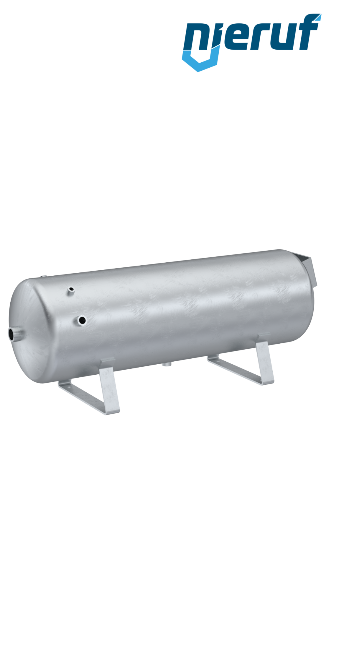 Réservoir sous pression allongé BE01 50 litres, 0-11 bar, acier galvanisé