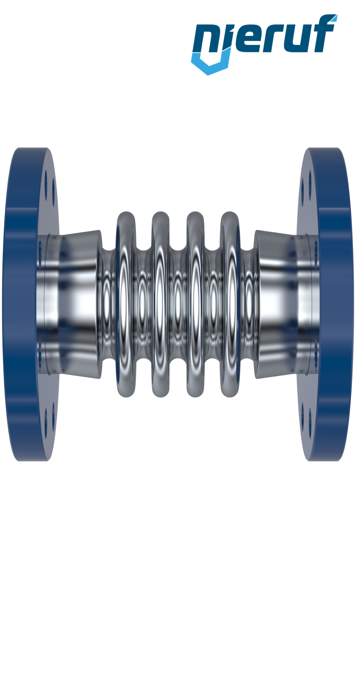 Compensateur axial DN65 modèle KP05 bride fixe et soufflet en acier inoxydable