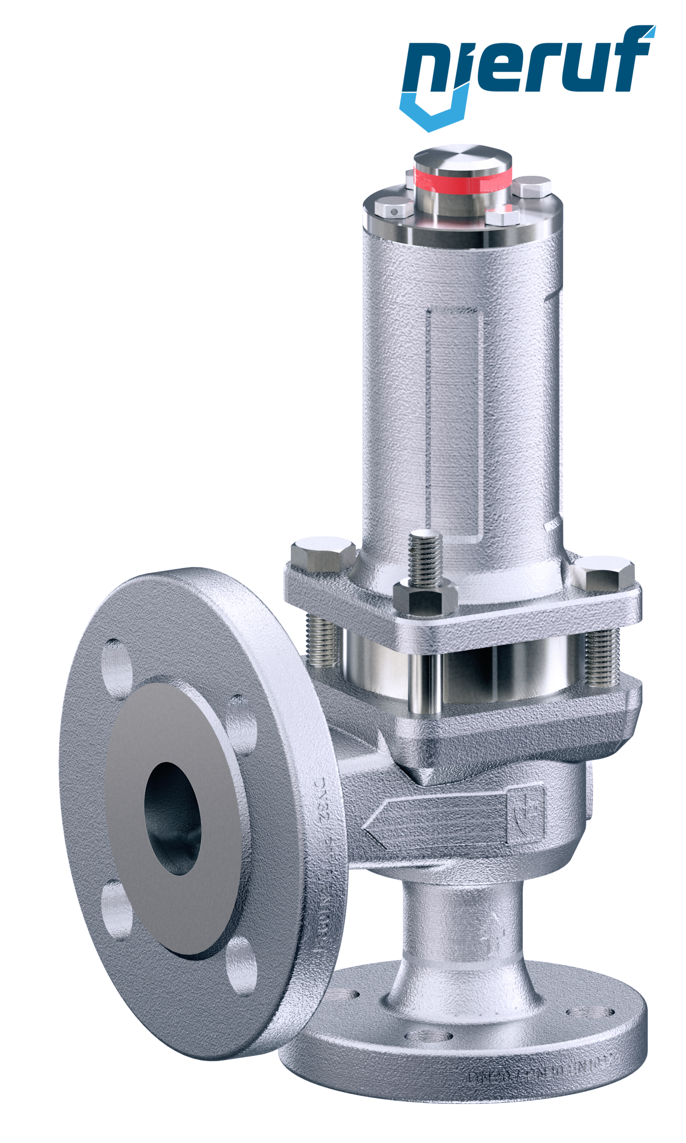 soupape de sûreté à brides DN80/DN125 SF04, acier inoxydable 1.4408 FKM, sans dispositif de levage