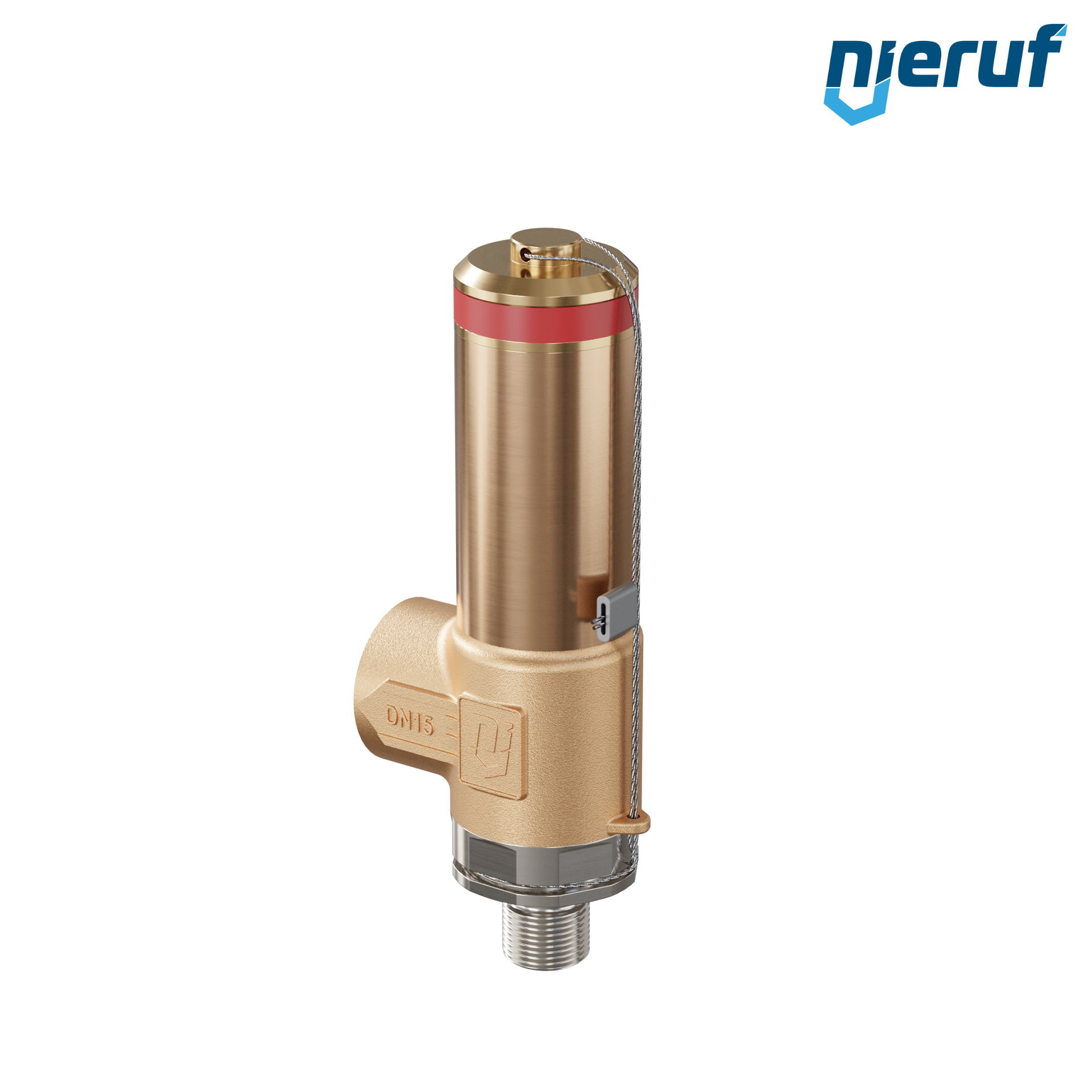 soupape de sûreté cryogénique sans Volet d'échappement DN8 1/4" mâle x 1/2" femelle SV18, accier inoxydable & bronze PTFE